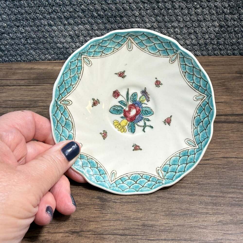 Royal Doulton Lowestoft Bouquet #D6023 China Saucer c.1940-1948 REPLACEMENT